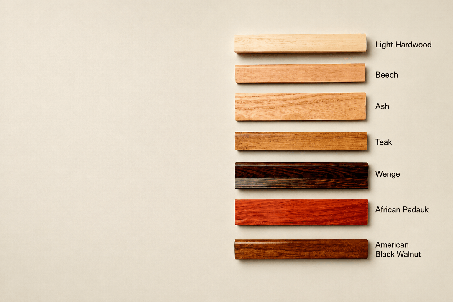 Wood species held in stock